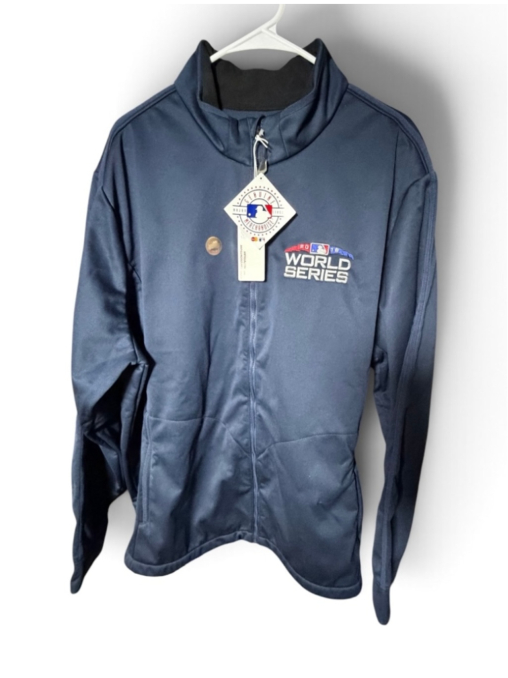 Men's Antigua MLB World Series Navy Lightweight Golf Jacket / Windbreaker XXL